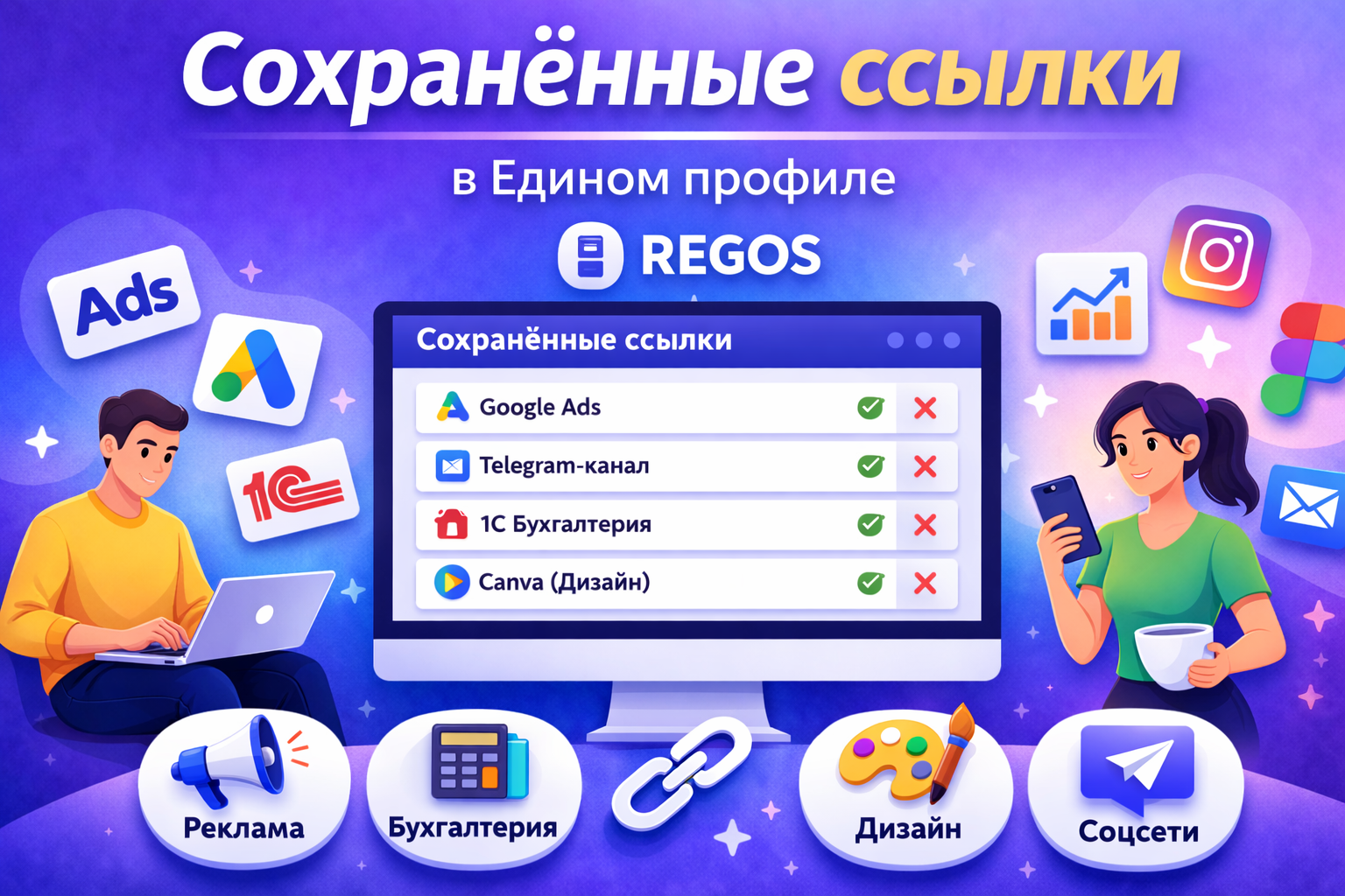 Yagona profil REGOS dagi saqlangan havolalar